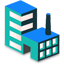 Lab icon blue green 64