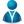 Blue man icon 64