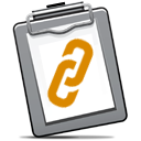 Clipboard and Chain icon 128