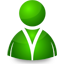 Green man icon 64