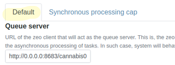 Default tab and queue server address in Bika Open Source LIMS