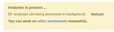 Worksheet Analysis Assignment queued in Bika Open Source LIMS