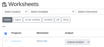 Worksheet background processing in Bika Open Source LIMS