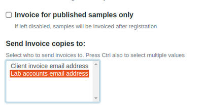 Configure Invoice Recipients in Bika Open Source LIMS