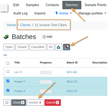 The act of Invoicing in Bika Open Source LIMS