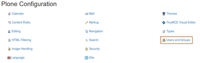 Bika Senaite users on the LIMS control panel