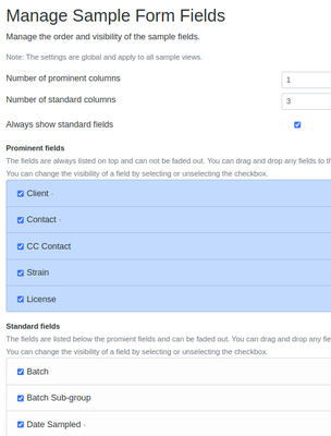 Manage Sample View page in Bika Open Source LIMS