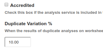 Duplicate results variation configuration in Bika and Senaite