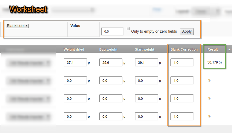 Factoring in Senaite LIMS Calculations. Worksheet Initialisation