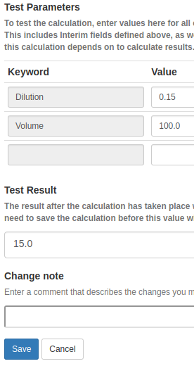 Testing a Calculation in Bika Open Source LIMS
