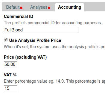 Price per Analysis Profile / Panel in Bika and Senaite