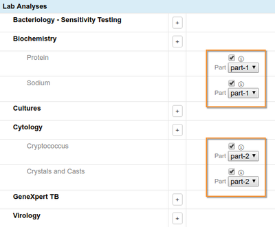 Sample Partitions at AR Creation fromTemplate. Bika Senaite