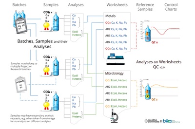 Batches Samples Analyses Worksheets QC