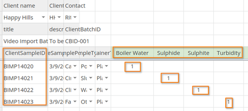 Select Analyses for imported Samples in Bika Open Source LIMS