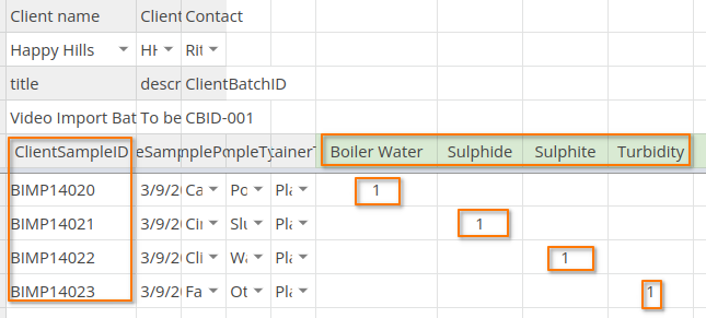 Select Analyses for imported Samples in Bika Open Source LIMS