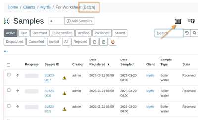 Batch Sticker in Bika Open Source LIMS