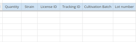 Sample Import spreadsheet for Bika Cannabis Open Source LIMS 