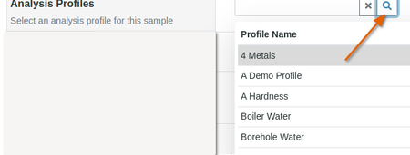 Client Analysis Profiles on Sample Registration form in Bika Open Source LIMS