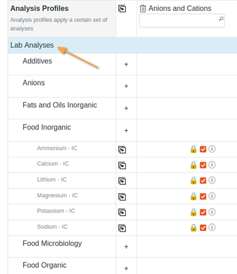 Selecting Analyses on the Sample registration form in Bika Open Source LIMS