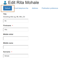 Client Contact Default page in Bika Senaite Open Source LIMS