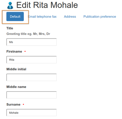 Client Contact Default page in Bika Senaite Open Source LIMS