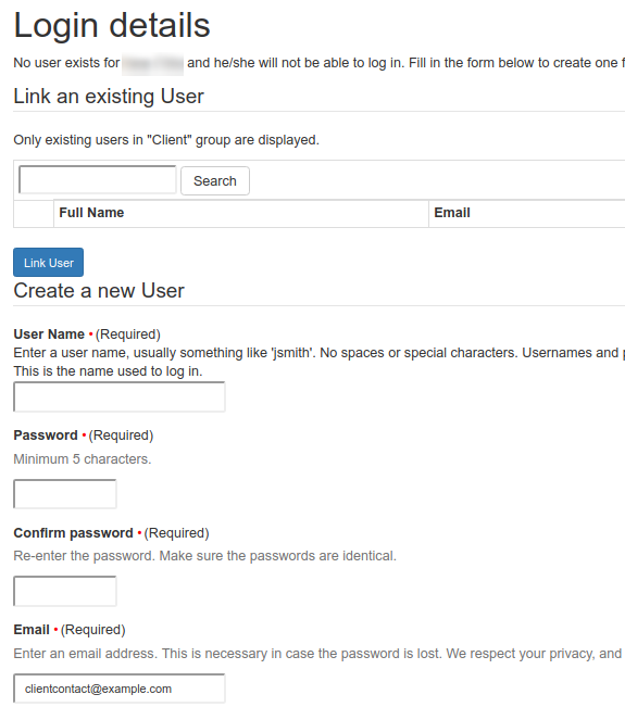 Client Contact Login Creation in Bika Senaite Open Source LIMS
