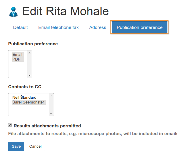 Client Contact Preferences in Bika Senaite Open Source LIMS