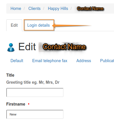 Client Contact to Login Page in Bika Senaite Open Source LIMS