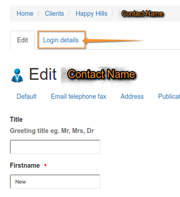 Client Contact to Login Page in Bika Senaite Open Source LIMS