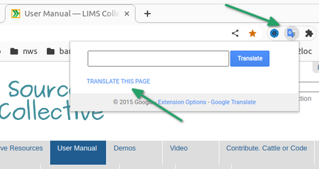 Translate the LIMS manual