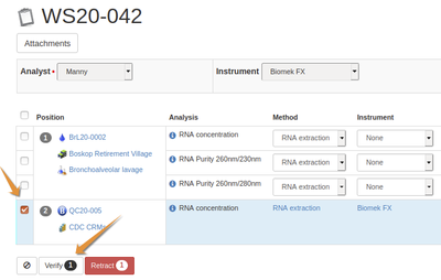 Verify OC result in Bika Open Source LIMS