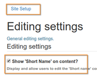 Make Short name editing available site wide in Open Source Plone based LIMS