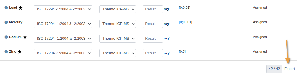 Export Sample as CSV in Bika Open Source LIMS