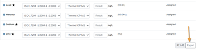 Export Sample as CSV in Bika Open Source LIMS