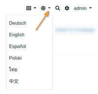 Setting the language in Bika Open Source LIMS