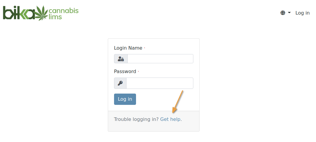Get help with password retrieval in Bika Open Source LIMS