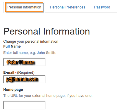 Personal information in Bika Senaite Open Source LIMS