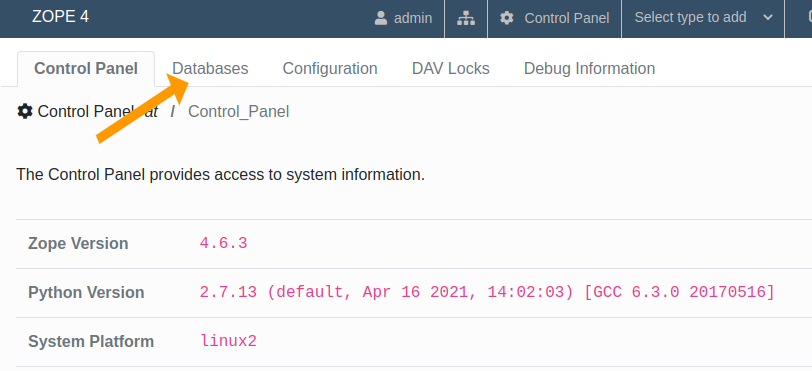  Control Panel in Bika Open Source LIMS management interface