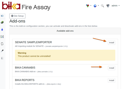 Install Add-on Products in Bika Open Source LIMS Setup