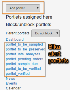 Custom Open Source LIMS Bika Senaite portlets