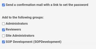 Assign new User to Groups in Bika Open Source LIMS CMS