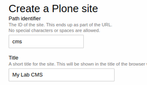 Capture CMS site details in Bika Open Source LIMS server