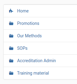 CMS Folder structure in Bika Open Source LIMS