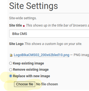 Replace the logo in Bika Open Source lab CMS
