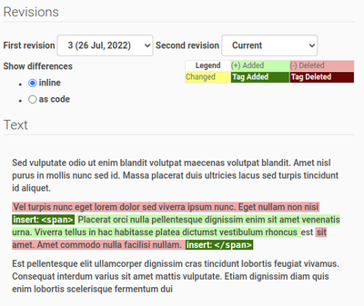 Version Control in Bika Open Source LIMS