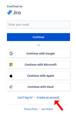 Create a Jira Bika tracker account