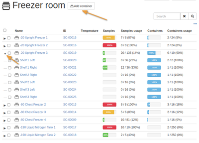 A Storage facility in Bika Open Source LIMS