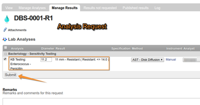 Capturing AST results in Bika | Senaite Health LIS