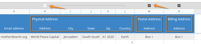 Bika Open Source LIMS configuration sheets hidden columns