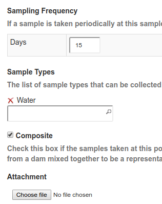 Sampling Point in Bika Senaite